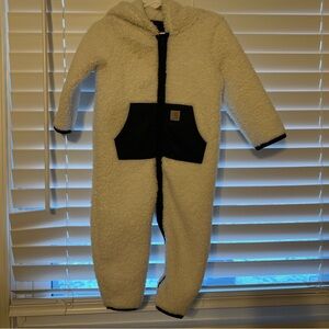 Baby infant Carhartt Sherpa onesie coverall snowsuit
